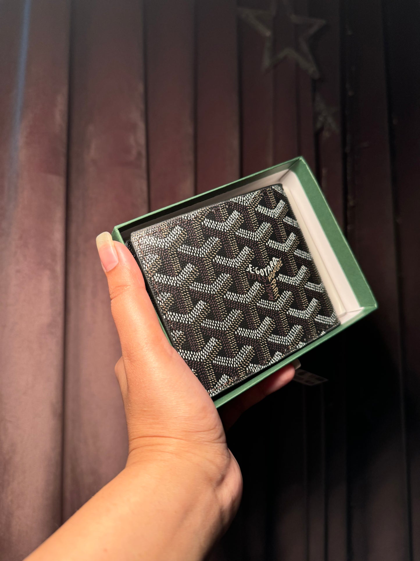 Goyard Saint-Florentin Black/Tan Wallet