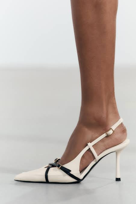 ZARA STRAPPY HEELED BUCKLED SHOES