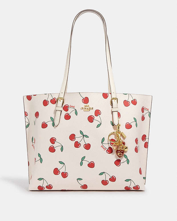 Coach Signature Heart Cluster Bag Charm