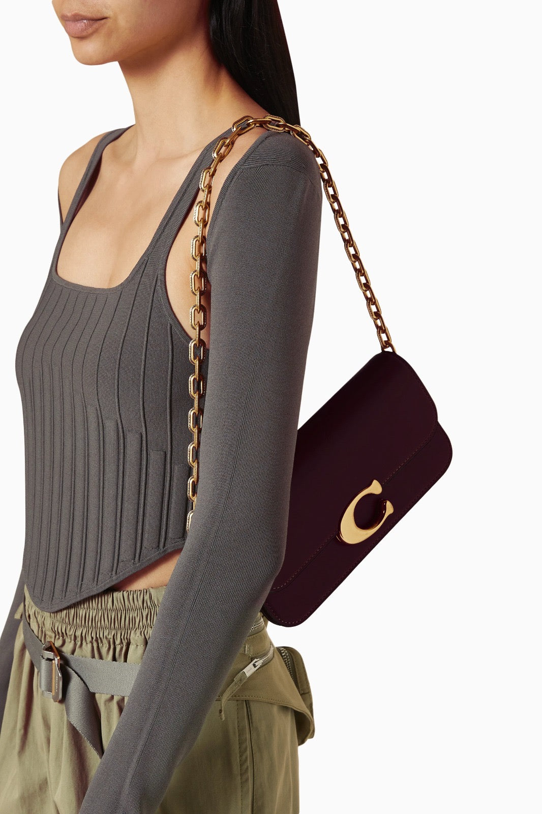 Coach Idol 23 burgundy