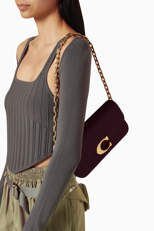 Coach Idol 23 burgundy