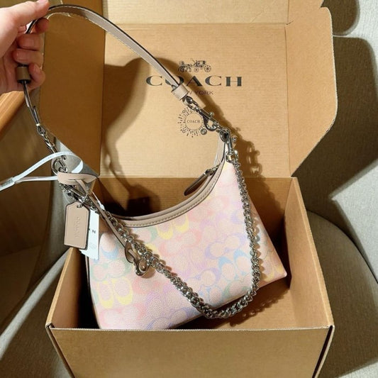 Coach Juliet Shoulder Bag In rainbow Signature Canvas