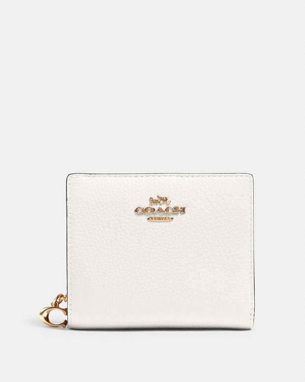 Coach snap wallet White
