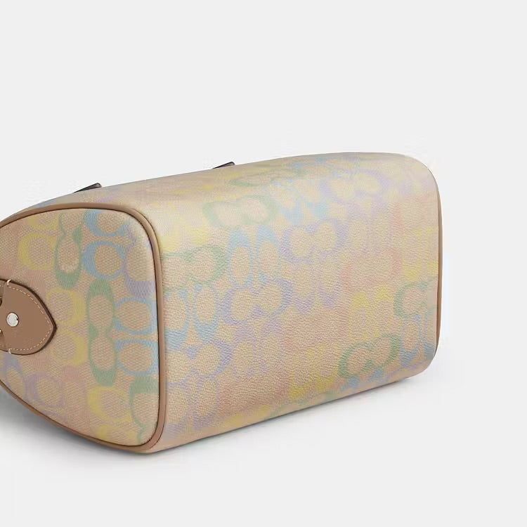 Coach Rowan Satchel Bag
In Rainbow Signature Canvas