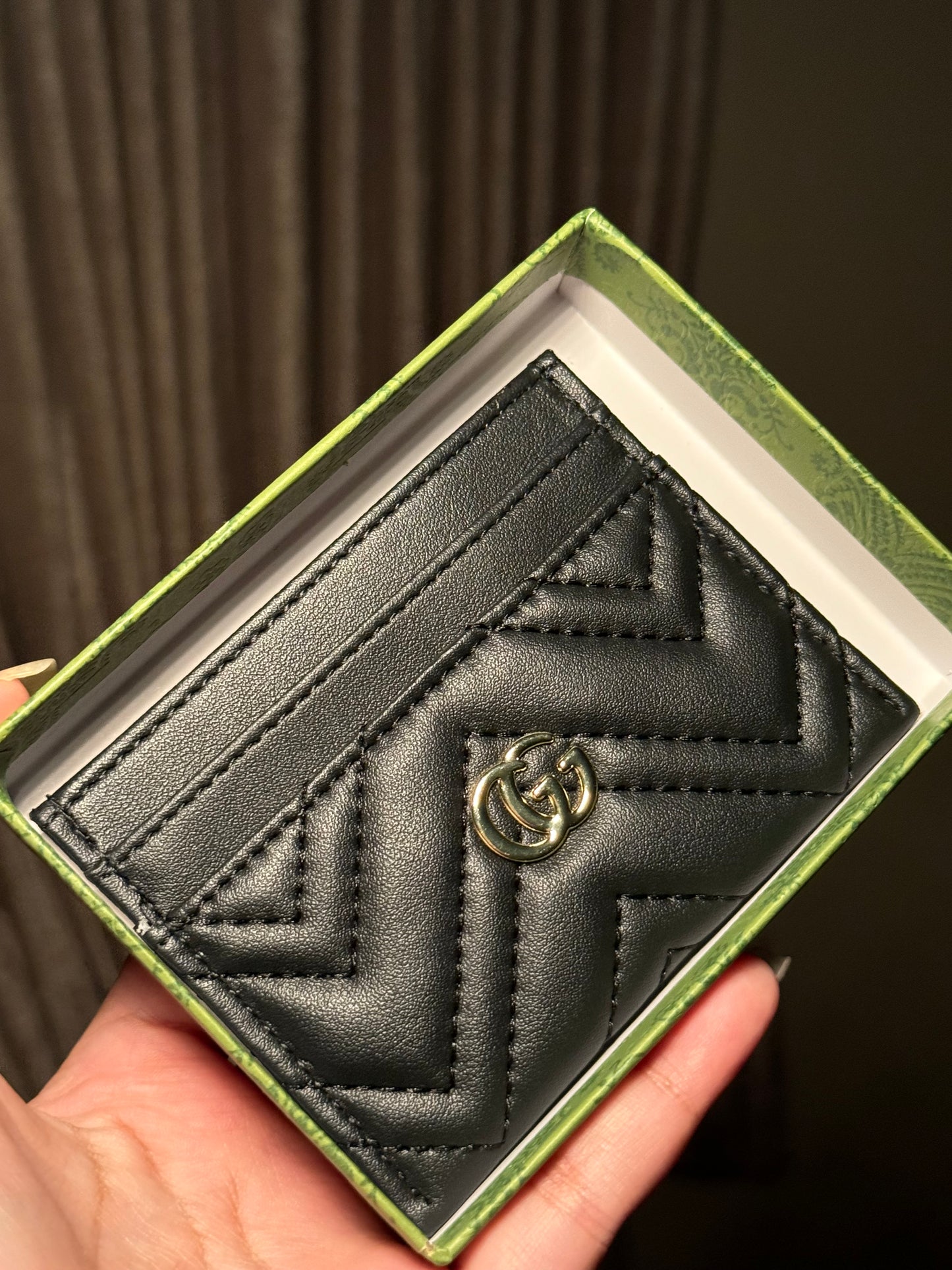 Gucci card holder black