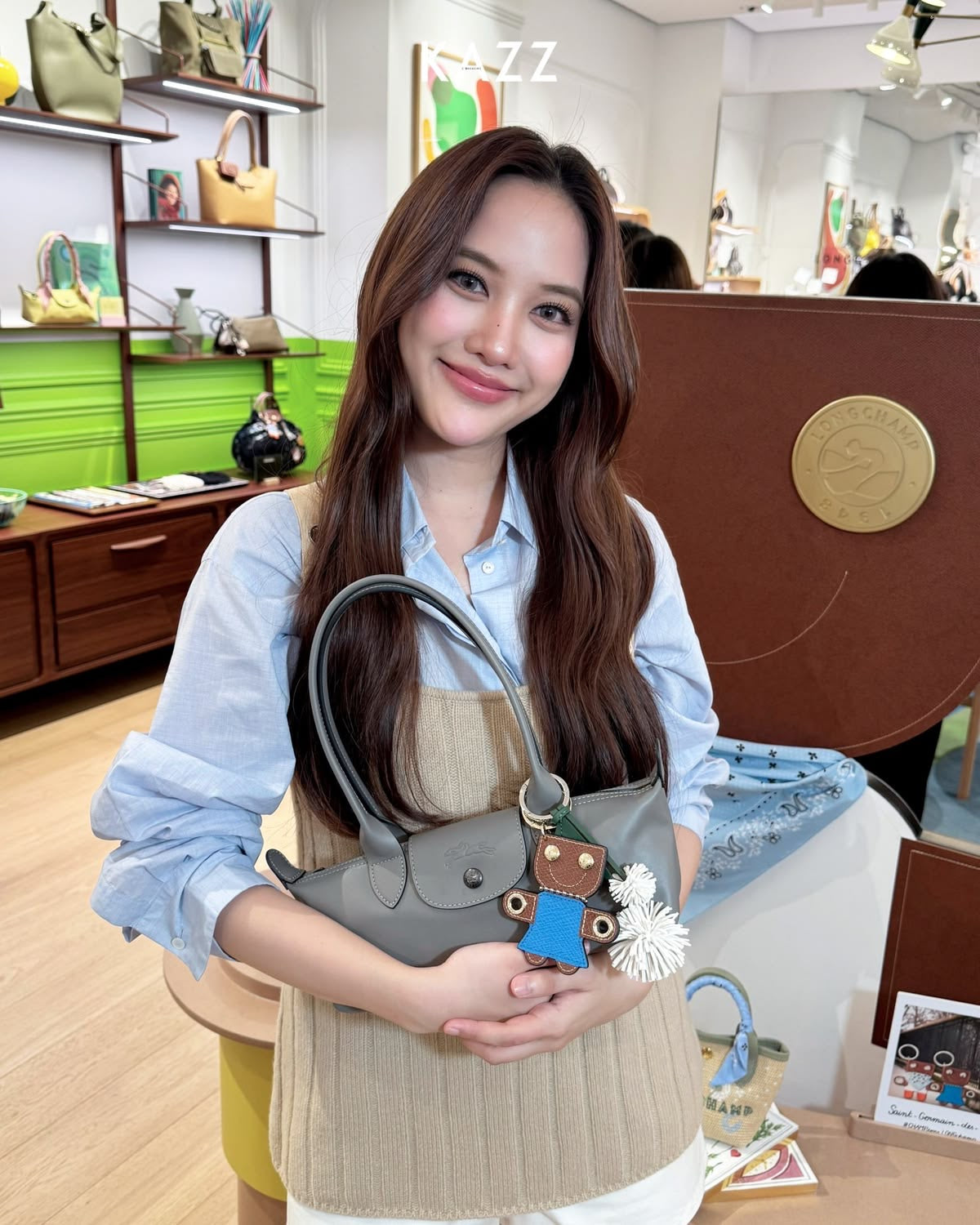 Le Pliage shoulder bag grey