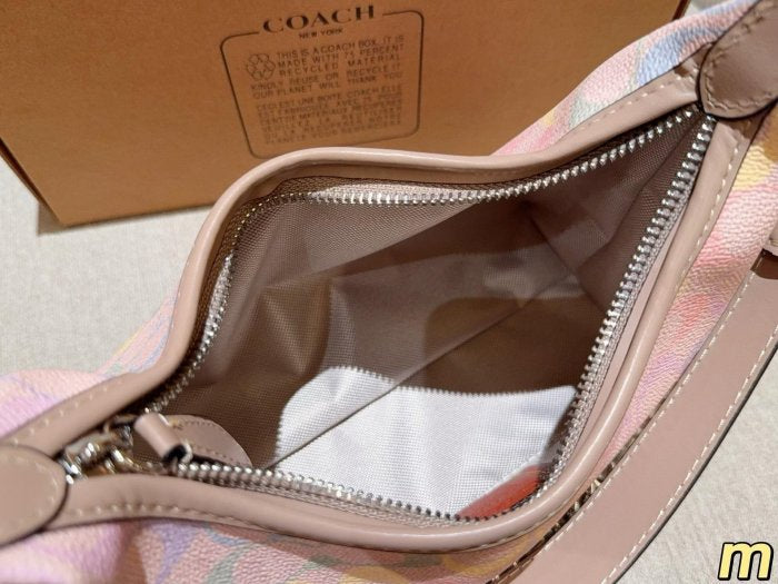 Coach Juliet Shoulder Bag In rainbow Signature Canvas