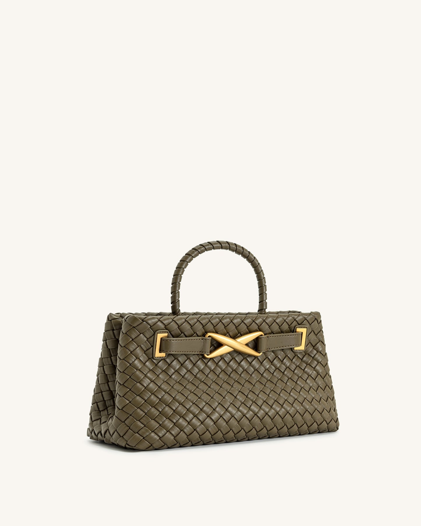 Elora Woven Bag - Dark Olive