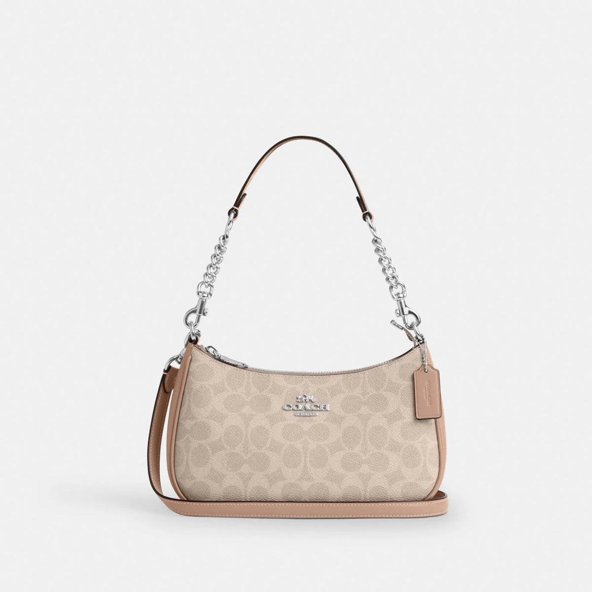 Teri Shoulder Bag beige canvas