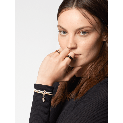 SERPENTI FOREVER LEATHER BRACELET
