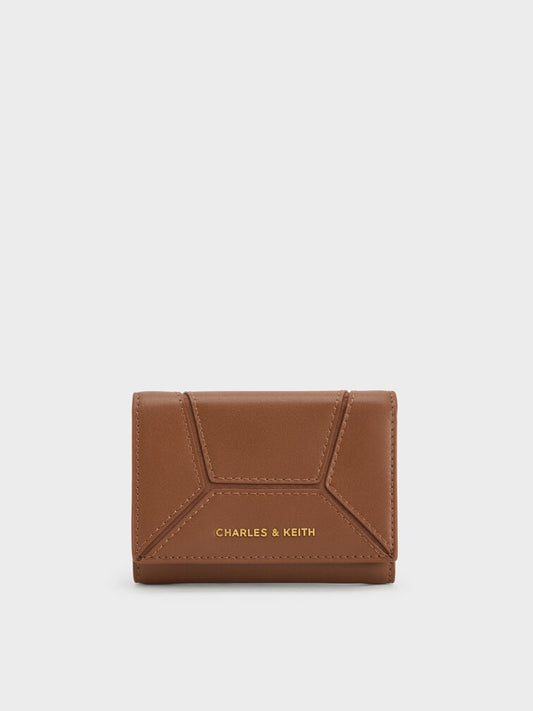 Nasrin Geometric Wallet - brown