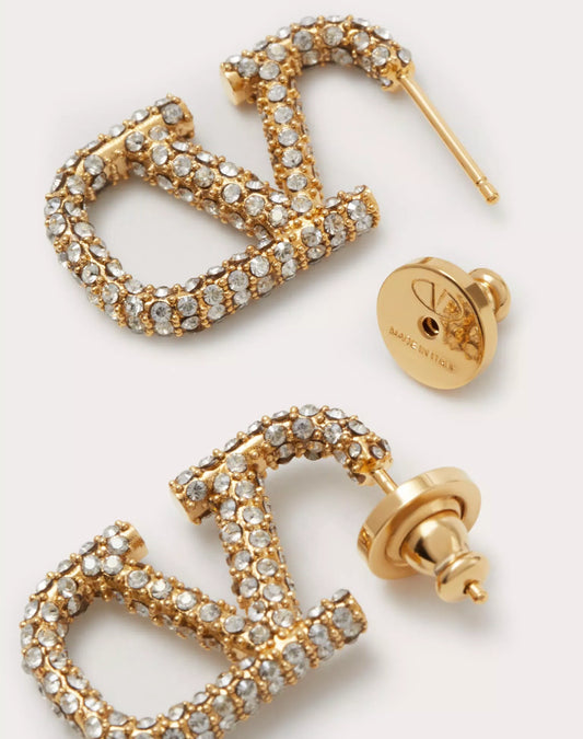 VLOGO SIGNATURE METAL EARRING