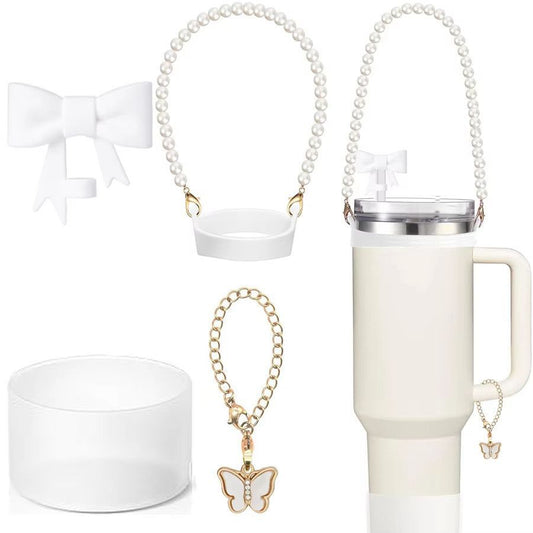 Tumbler accecorie set white