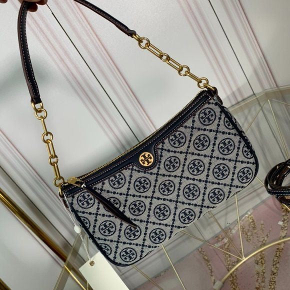 Tory Burch T monogram studio bag.