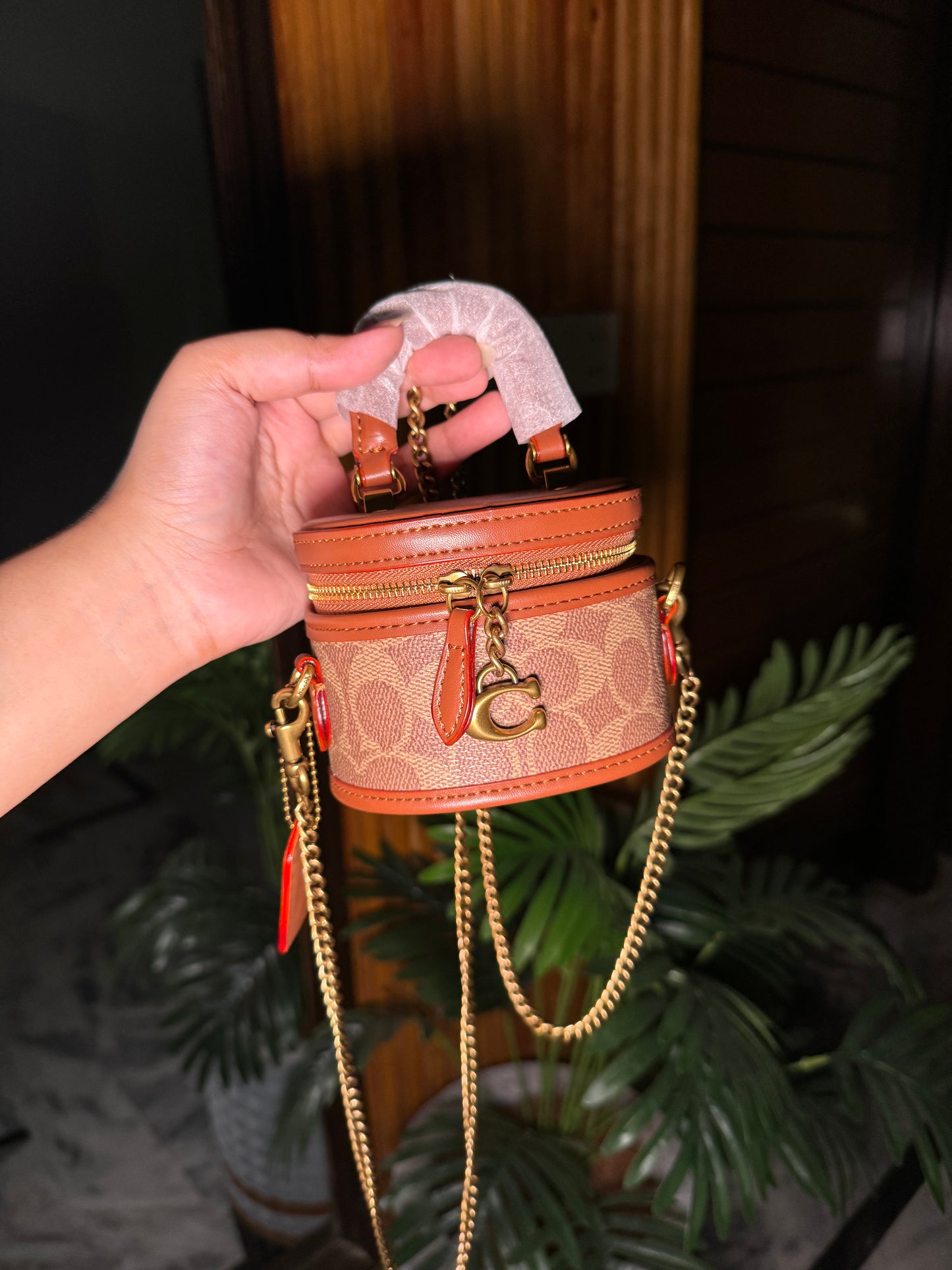 Coach trail brown mini