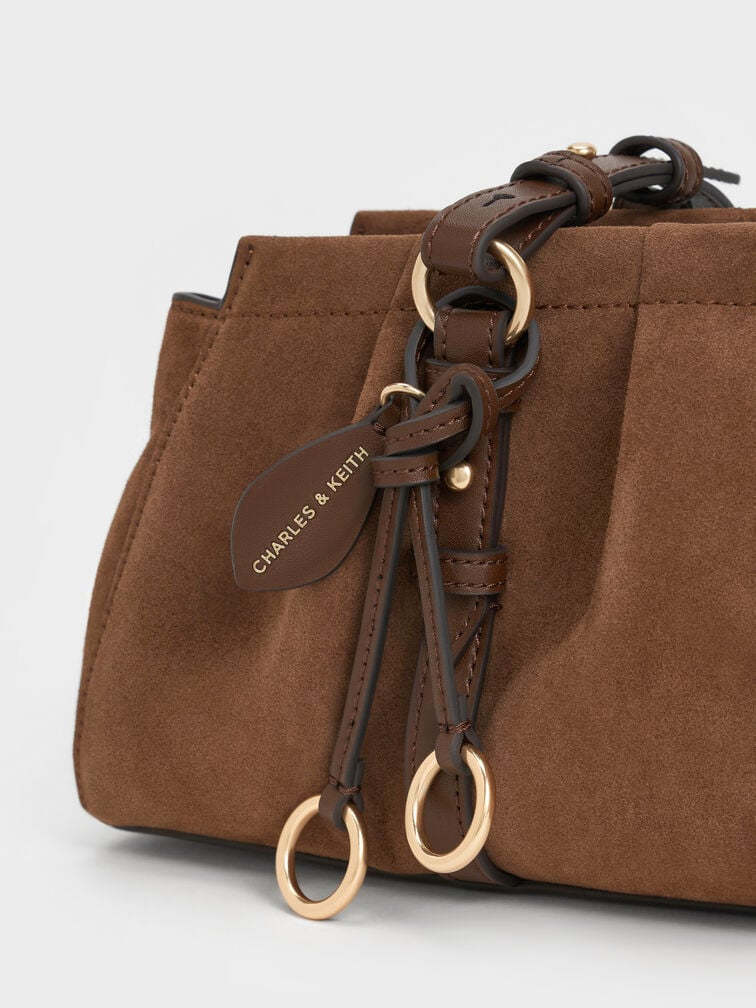 Britton Elongated Shoulder Bag - Mocha Brown