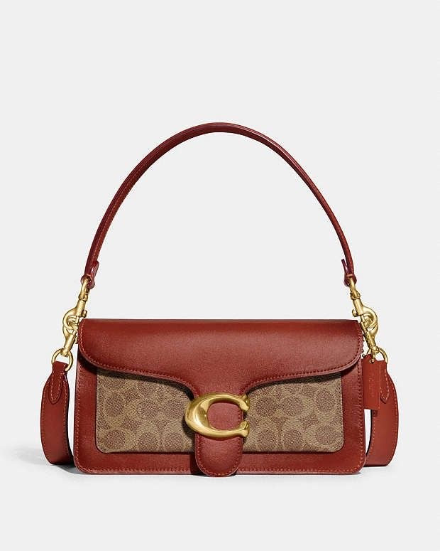 Tabby 26 signature canvas tan brown