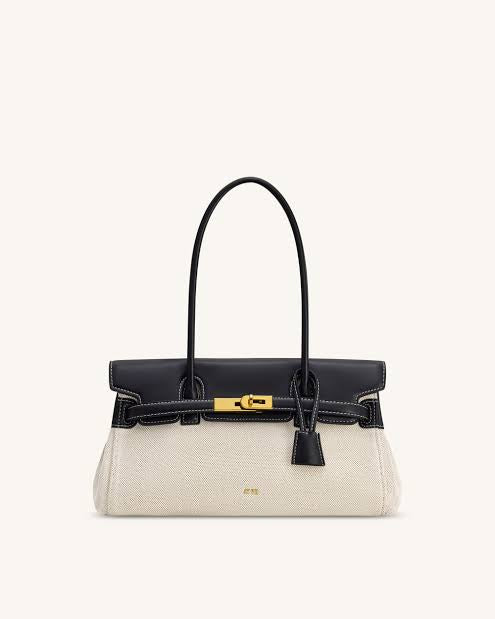 Yara Shoulder Bag - black canvas