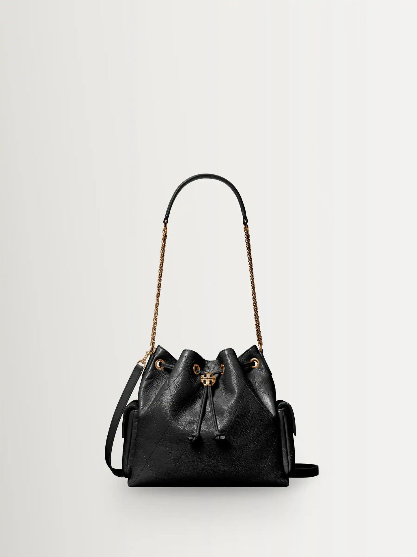 CHARLIE QUILTED DRAWSTRING SHOULDER BAG