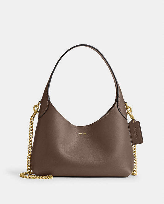 Coach Brooklyn Shoulder Bag 23 Dark stone