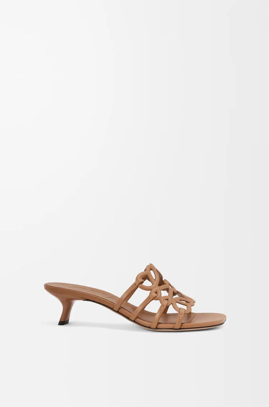 Loewe Petal Anagram slide in soft calfskin
