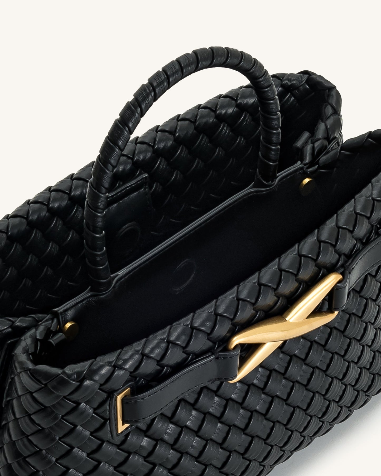 Elora Woven Bag - Black