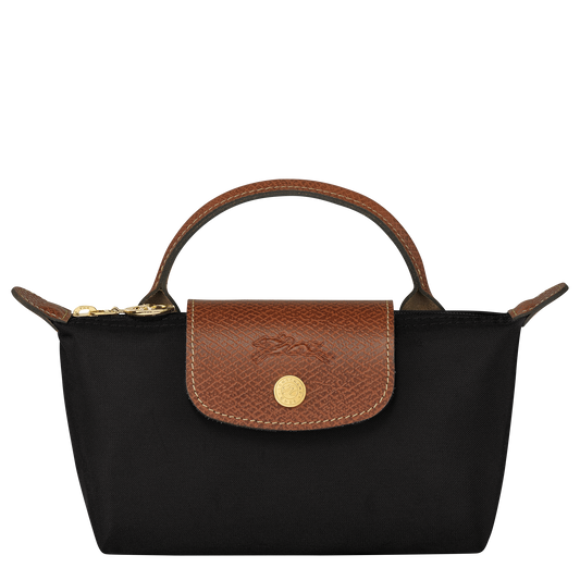 LE PLIAGE POUCH WITH HANDLE
Black - Recycled Canvas