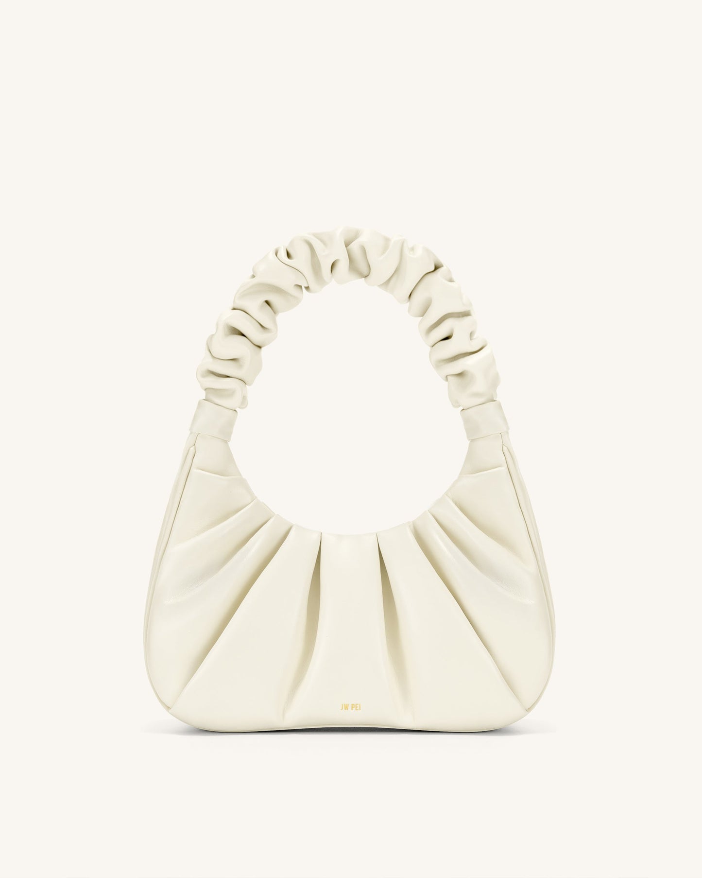 JW pei Gabbi Ruched Hobo Handbag - Ivory