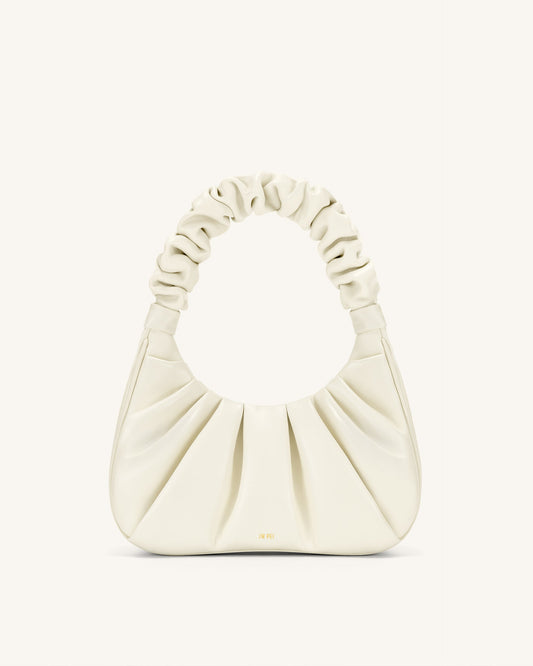 JW pei Gabbi Ruched Hobo Handbag - Ivory