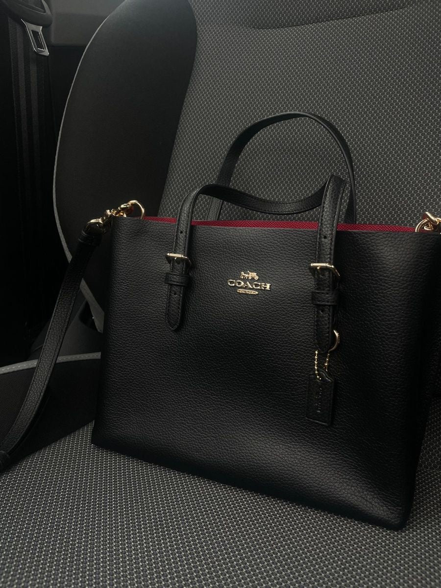 Coach mollie tote in ( Black )