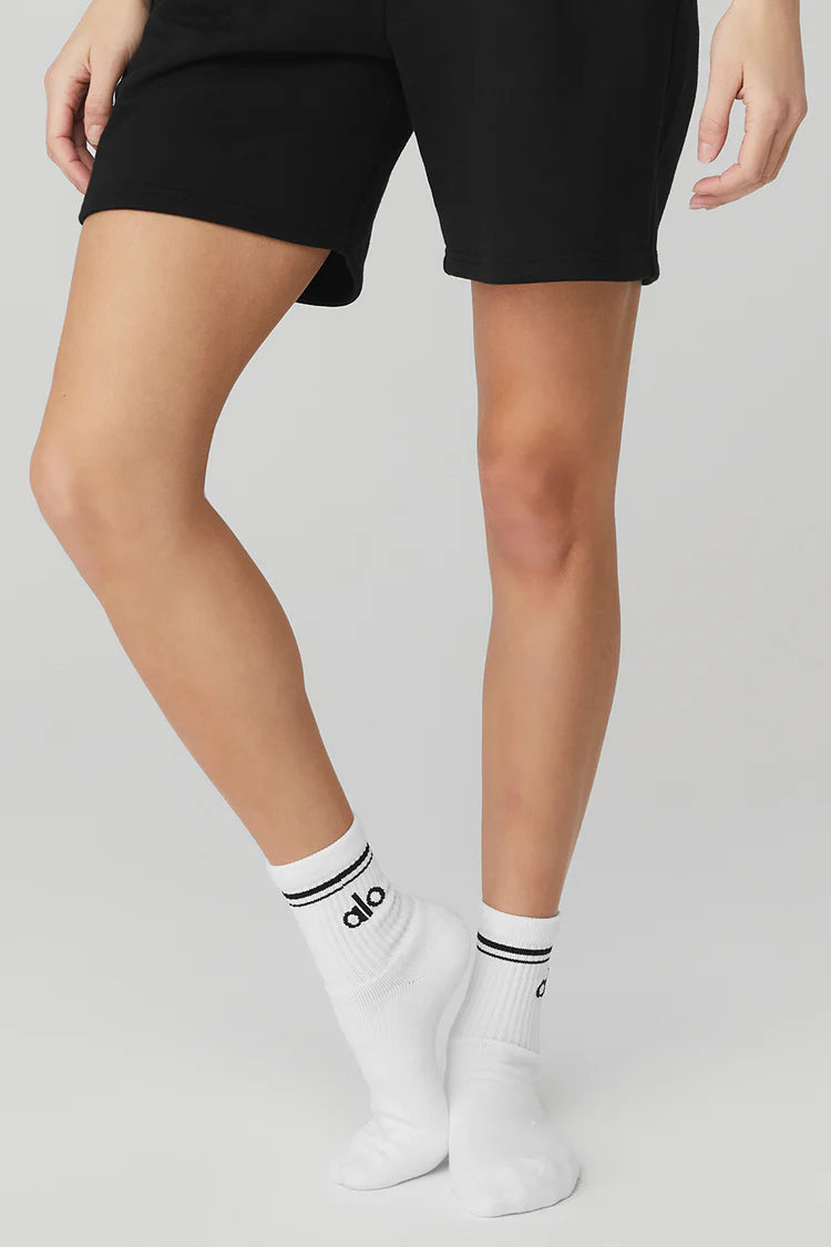 Alo Unisex Half-Crew Throwback Sock