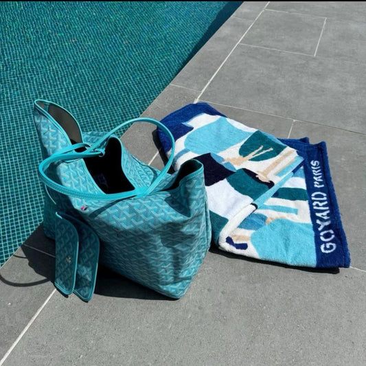 Goyard Medium tote sky blue