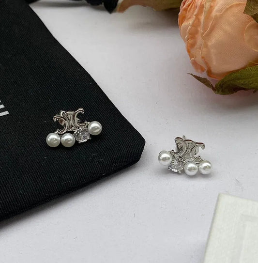 Celine pearl studs