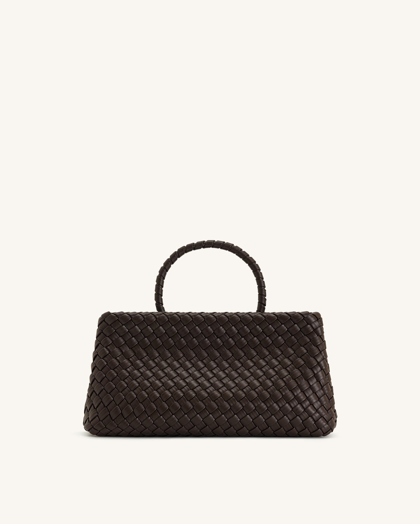 Elora Woven Bag - Dark Brown