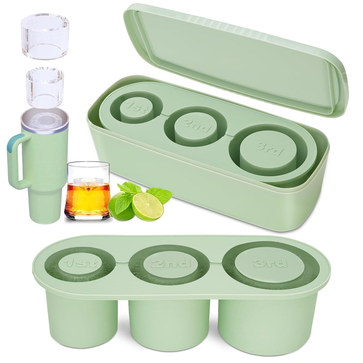 Stanley ice tray with bin .