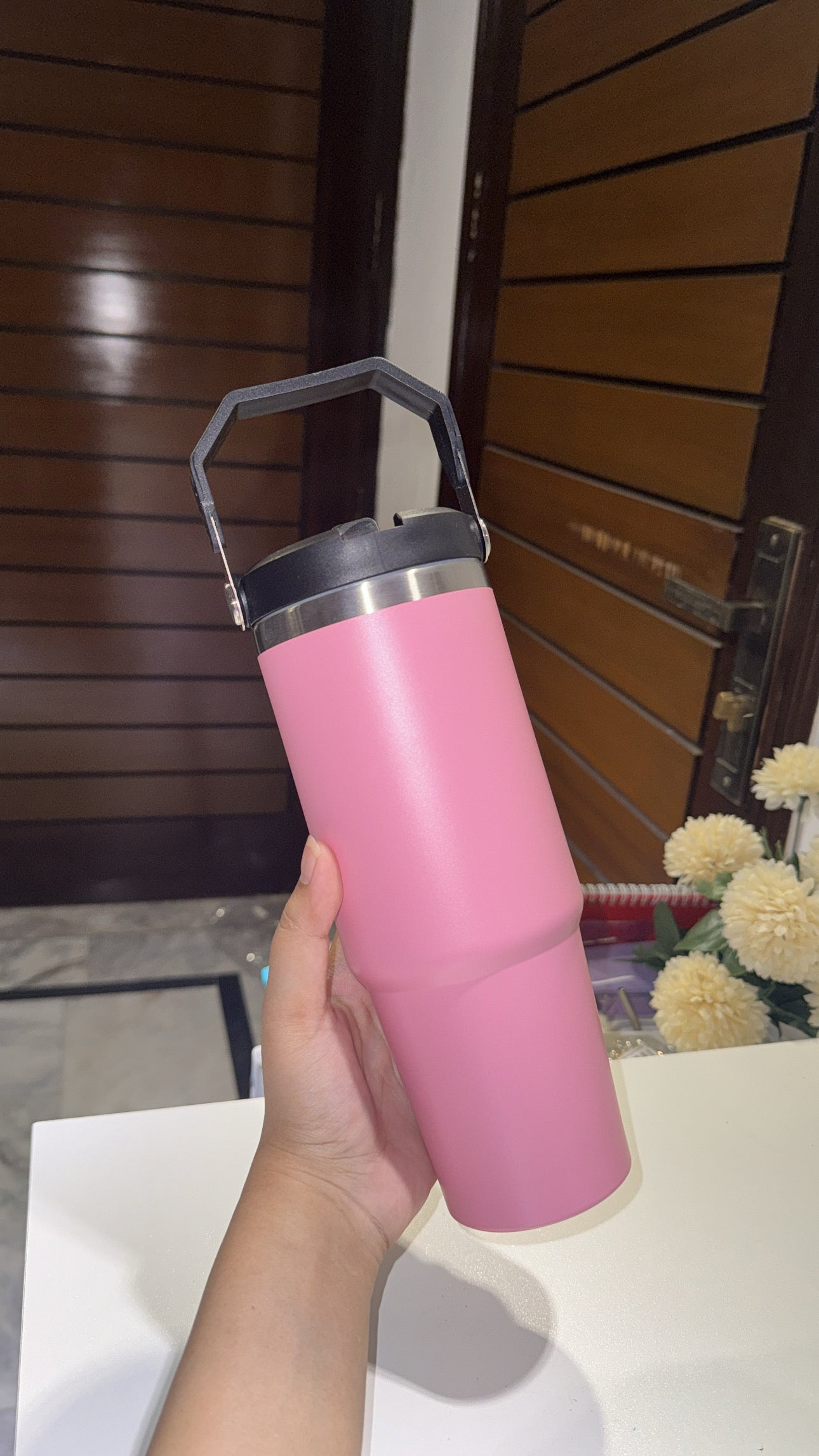 Top handle 30oz tumbler