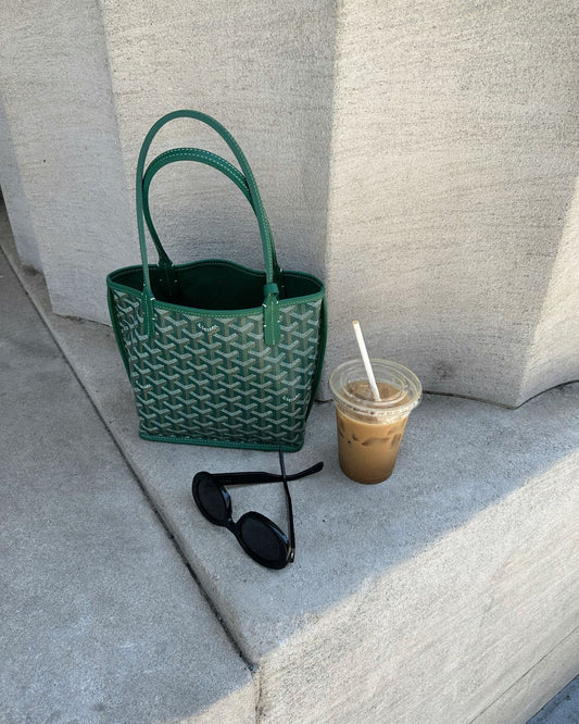 Goyard mini tote green