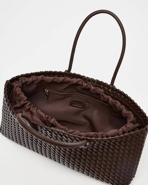Z*RA braided tote