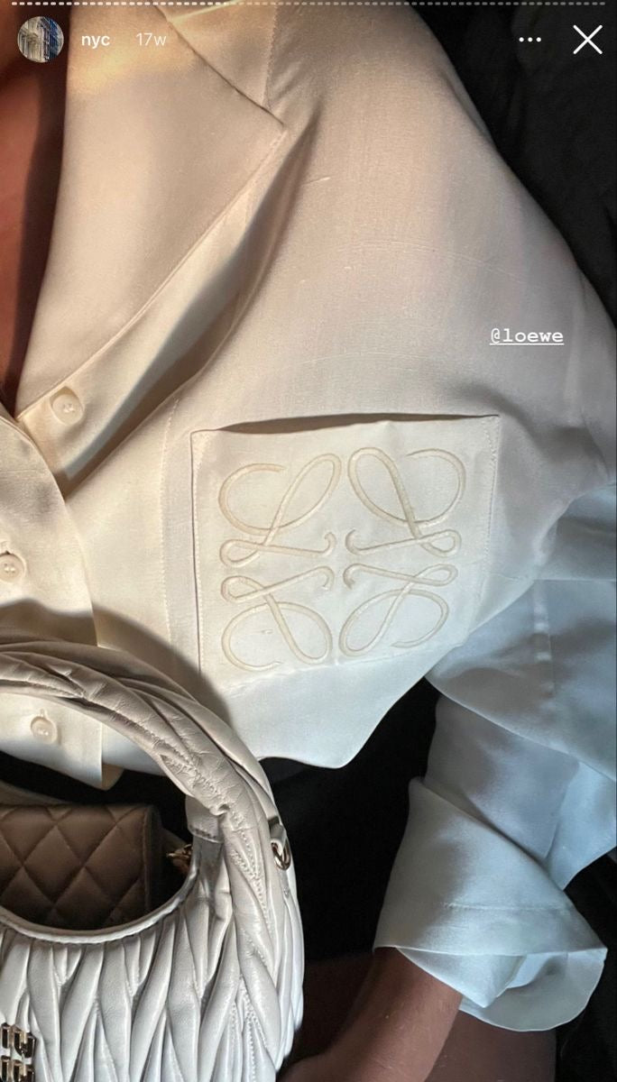 Loewe anagram oversized button down