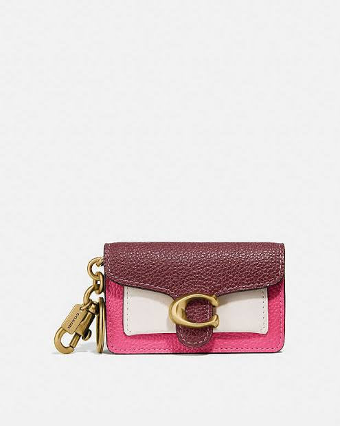 COACH® | Mini Tabby Bag Charm In Colorblock
