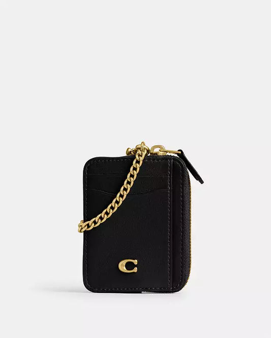 COACH® | Essential Chain Card Case Black