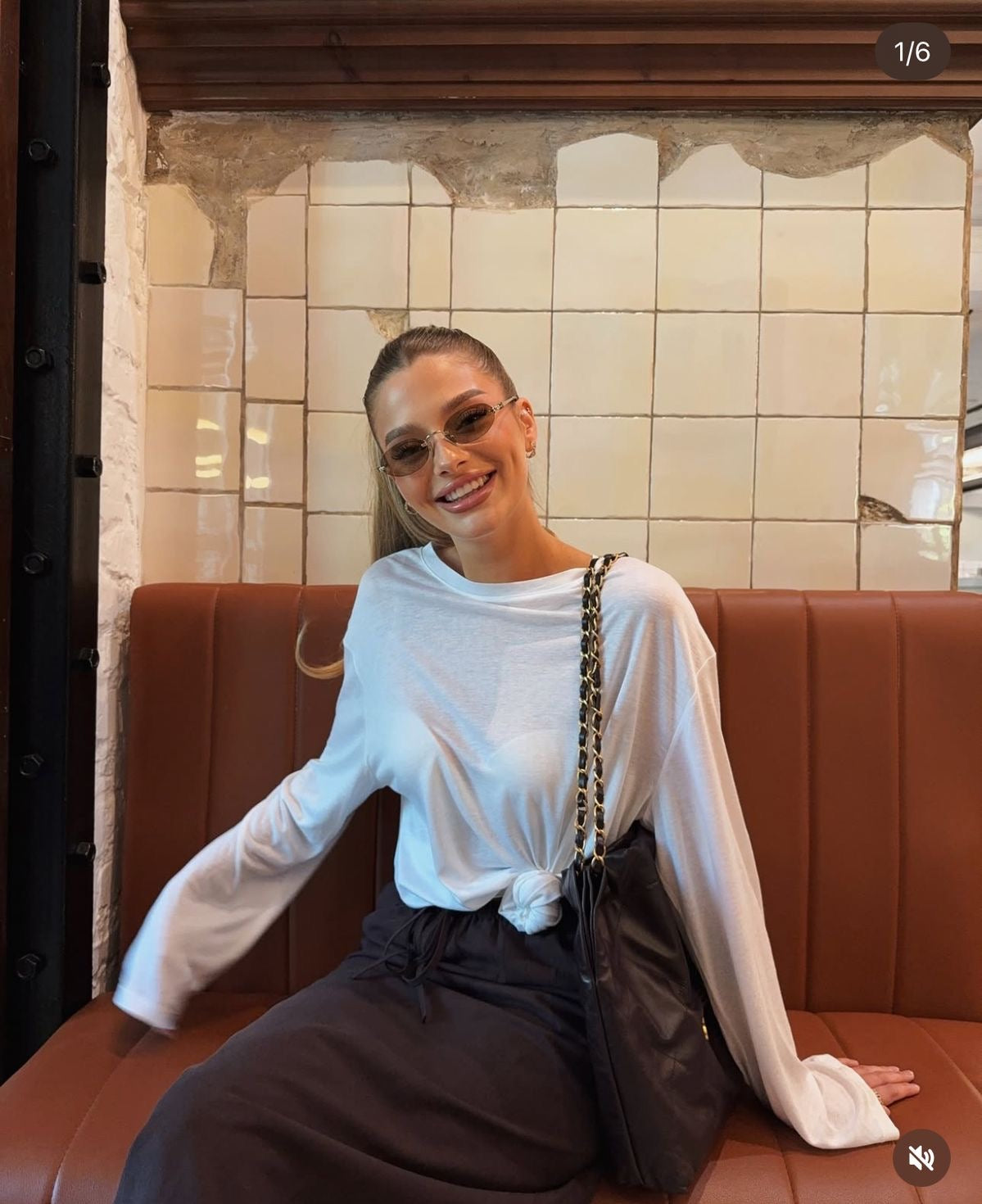 Miu miu rimless brown