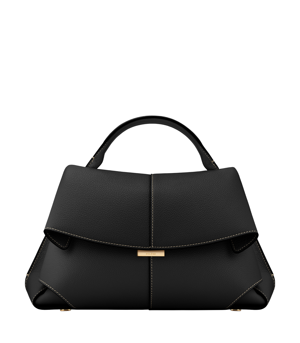 Mokki
EDITION TEXTURED BLACK WITH ECRU STITCHING