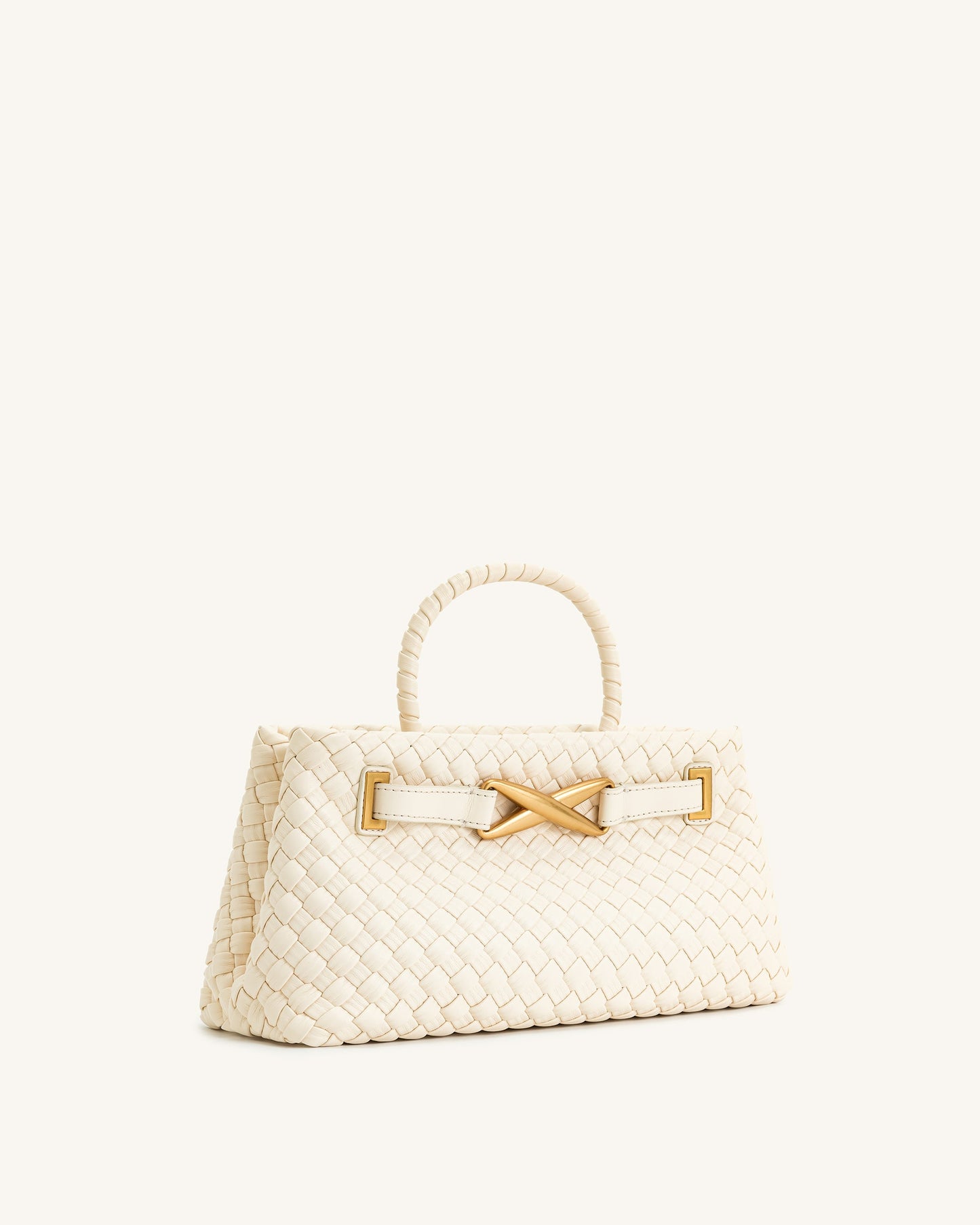 Elora Woven Bag - White
