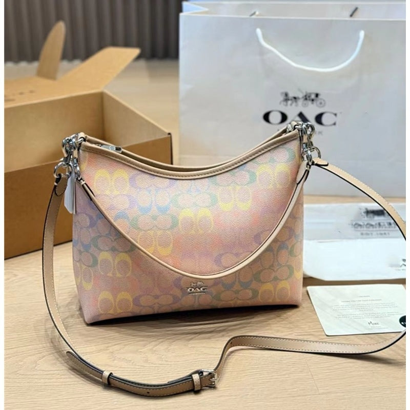 Coach Laurel Shoulder Bag In rainbow Signature Canvas