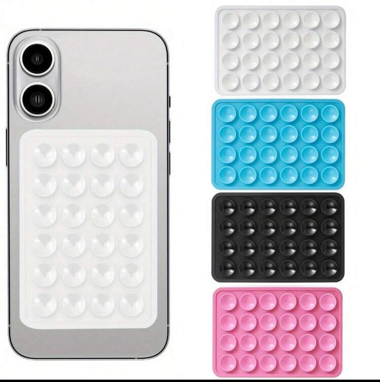 Phone Suction Cup Mat Self-Adhesive Anti-Slip Silicone