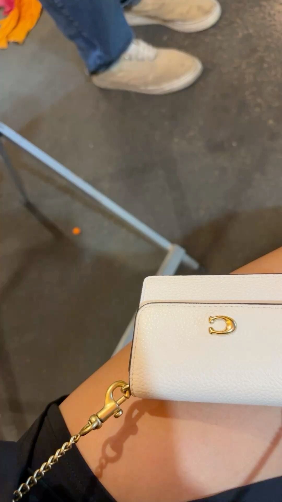 Coach Half Flap Card Case chalk