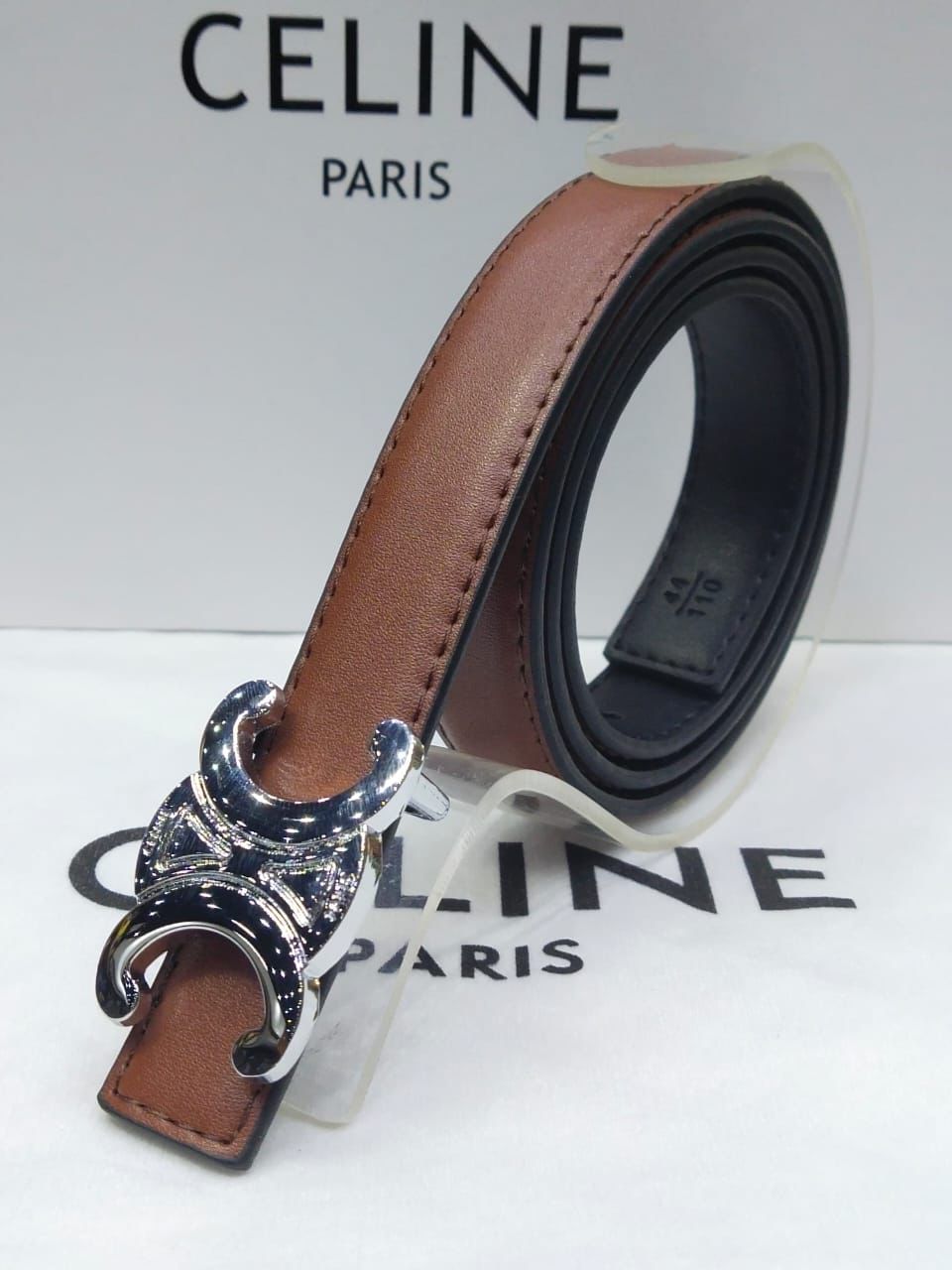 Celine brown silver hardware