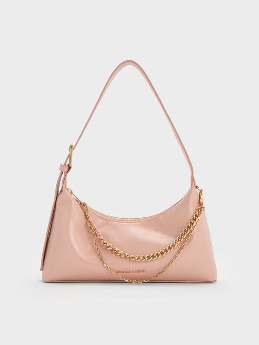 Atwood Chain Shoulder Bag - pink