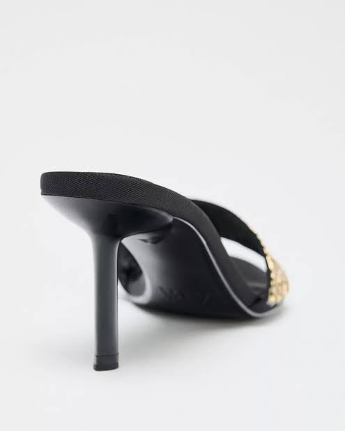 ZARA Noir chained heels